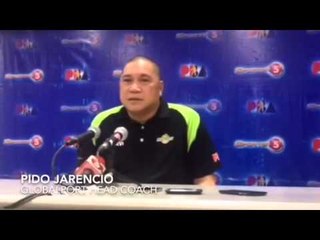 Post-game interview with Globalport coach Pido Jarencio after historic sixth win