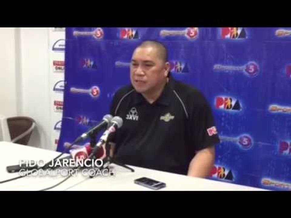 PBA post-game interview with Globalport coach Pido Jarencio after win over Talk N' Text