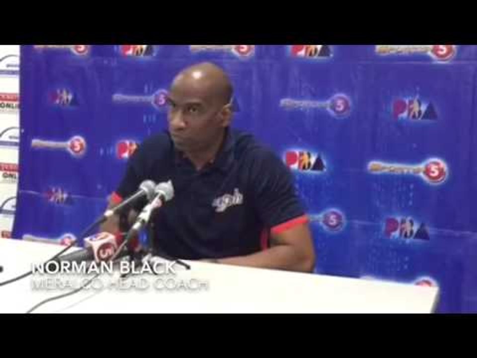 PBA post-game interview with Meralco coach Norman Black after win over Blackwater