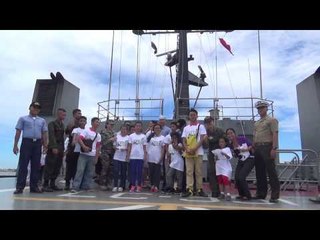 Street children join Navy’s pre-anniversary activities