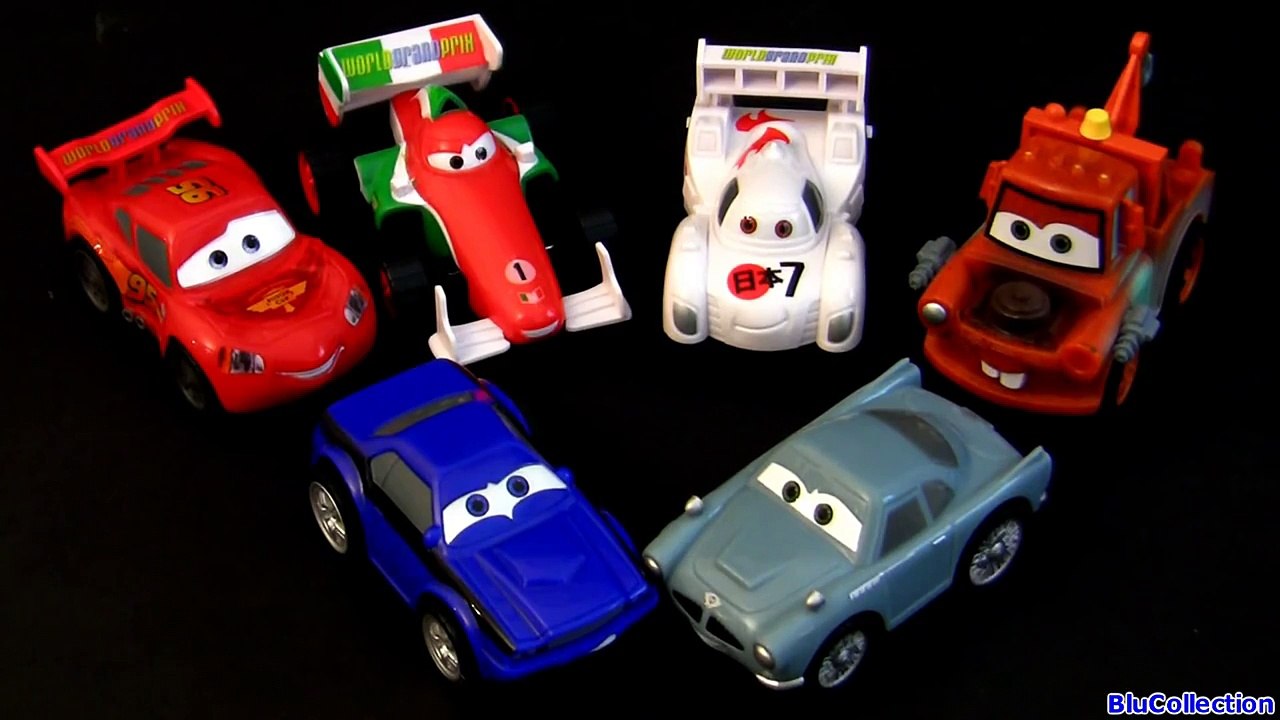 Cars 2 Turbo Racers Pullback n Release 3-pack with pull back racing action Lightning McQueen n Mater