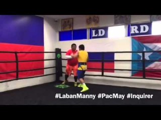 Pacquiao dazzles onlookers in last training day at Wild Card