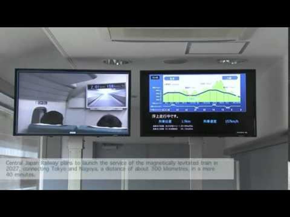 Japan's maglev train breaks own speed record at 603 kph