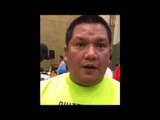 Assistant trainer Buboy Fernandez talks about Manny Pacquiao's training at Wild Card