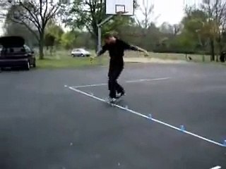 Pour vous donner une idée du roller Slalom