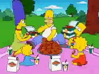 05 The Simpsons Churchs Chicken Commercial Picnic Boy