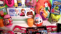 Giant Disney Princess Surprise Eggs Boxes Peppa MonsterHigh Frozen Princess Shopkins Surpr
