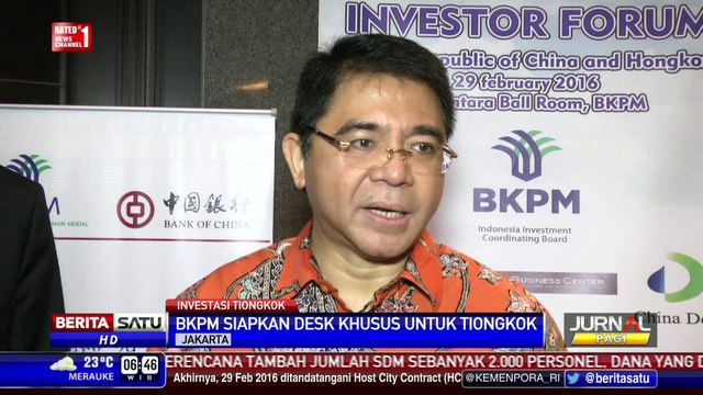 BKPM Bentuk Layanan Desk Khusus Investor Tiongkok