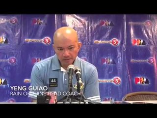 Post-game interview with Rain or Shine coach Yeng Guiao after semis game 1