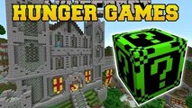 PopularMMOs PAT AND JEN Minecraft: FALLEN KINGDOM HUNGER GAMES - Lucky Block Mod