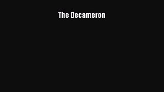 Read The Decameron Ebook Free