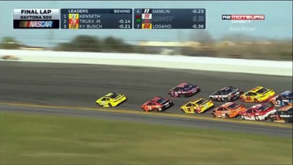 final 2 laps 2016 Daytona 500