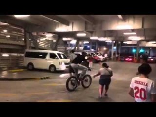 Douthit rides bike to PBA game to avoid traffic