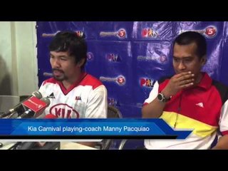PBA: Post-game interview with Kia coach Manny Pacquiao