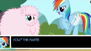 My Little Pony Go Fast Fluffle Puff and Rainbow Dash Video Game for Children