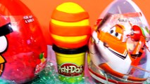 Play Doh Marvel Avengers Angry Birds Disney Planes Giant Surprise Easter Eggs Play Doh Toys