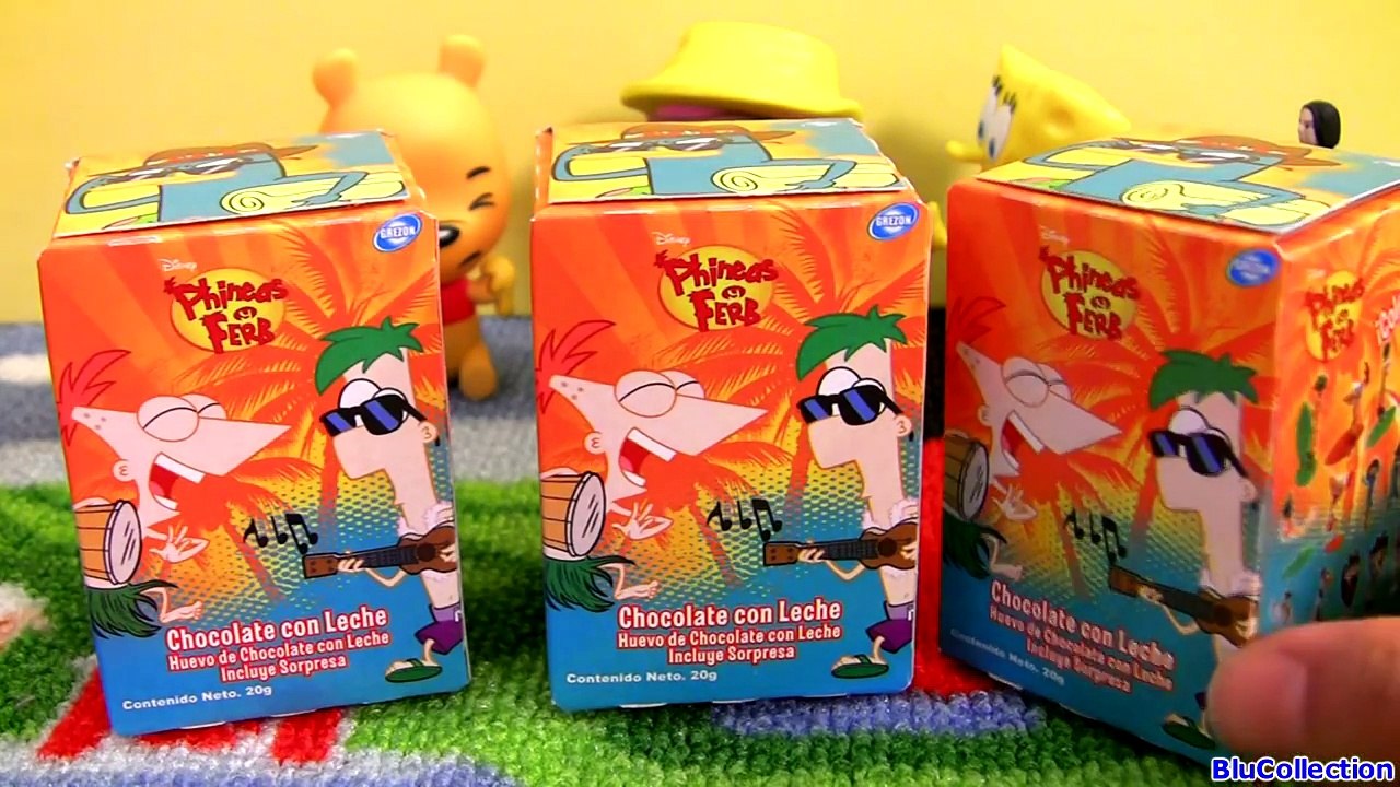 Phineas and Ferb Easter Eggs Surprise Disney Channel Huevos Sorpresa with Perry the Platypus