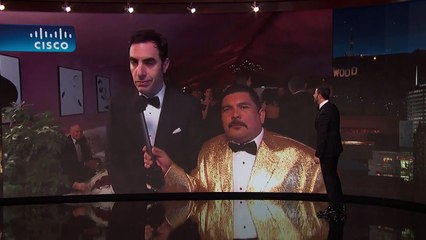 Sacha Baron Cohen and the Idiot Matt Damon LIVE from the Governors Ball