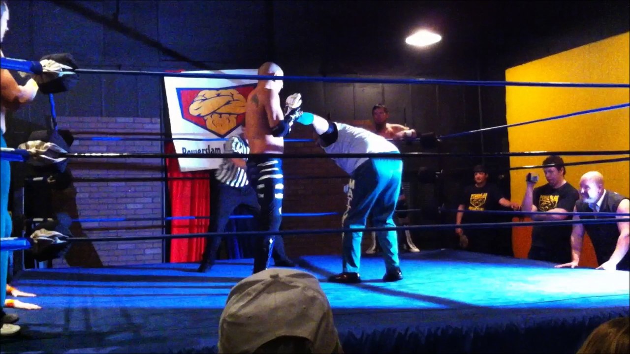 The Alumni (Wes Adams & "Krimsynn" Reggie Matthews) w/ Princess Kristen vs. The Future Foundation (Lukas Frost & Kool Jay Steele) w/ Hardbody Harper - PowerSlam Productions - PowerSlam Tag Team Championships