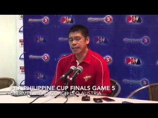 SMB head coach on Game 5 win vs Alaska: Luck is on our side