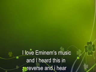 The Real Slim shady Backwards