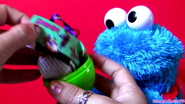 Cookie Monster Eating Kinder Surprise Eggs Angry Birds CARS Monsters University Disney Pixar