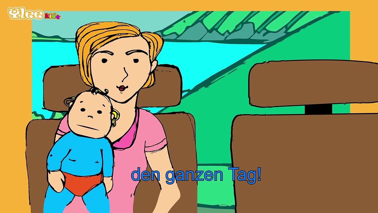 Die Räder vom Bus Sing mit (Karaoke Version) mit Text am Monitor