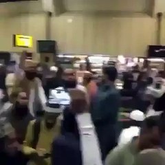 Man Throw Shoe to Pervez Rashid At Karachi AirPort