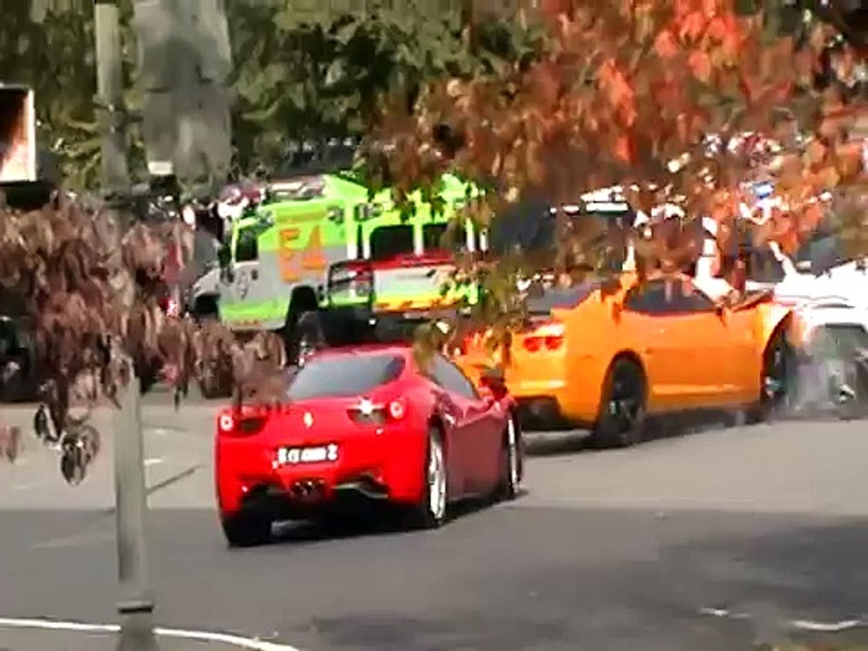 Transformers 3 Bumblebee car crash
