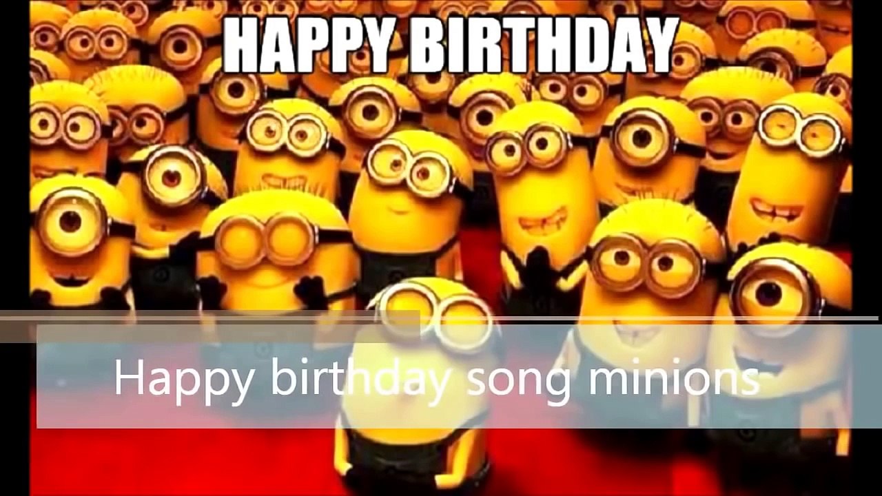 Happy birthday Minions Song 2 in 1 funny happy birthday song Видео
