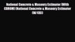PDF National Concrete & Masonry Estimator [With CDROM] (National Concrete & Masonry Estimator