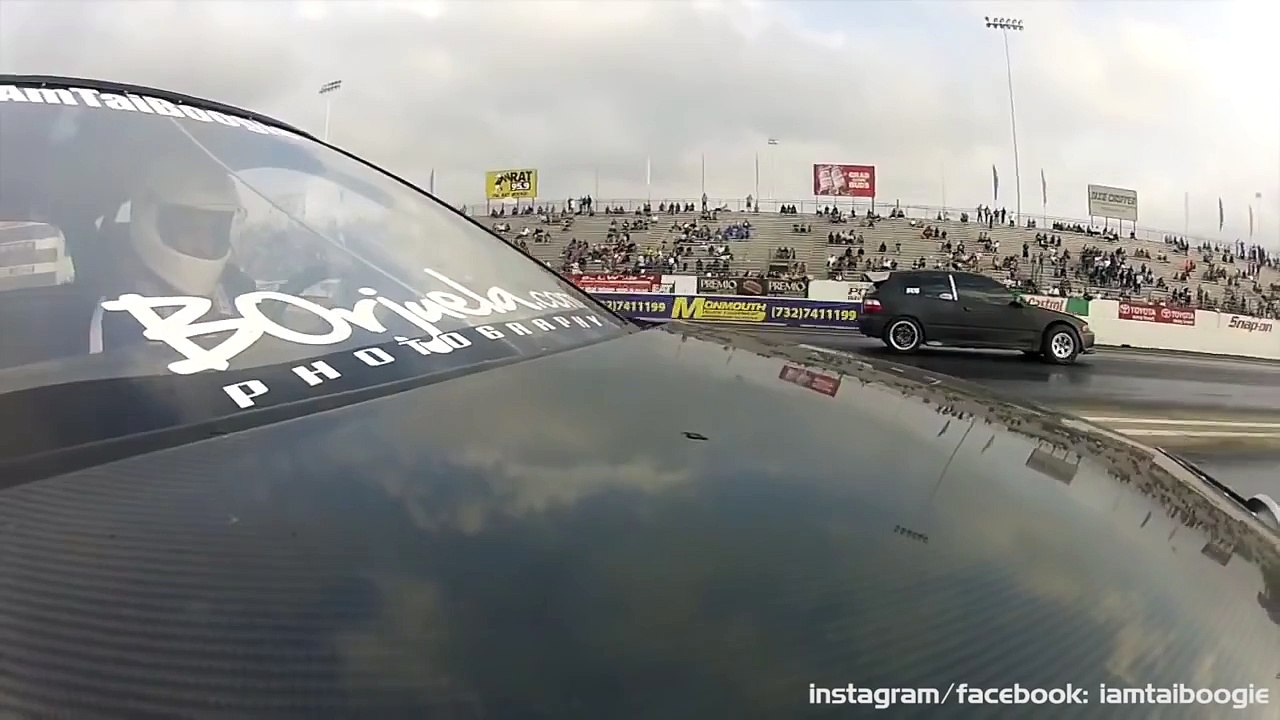 10 Second All Motor Civic Perspective vs 9 second Turbo Civics