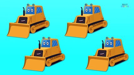 Counting Bulldozers | Learn numbers from 1 to 6
