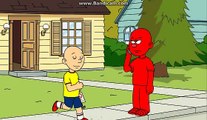 Caillou And Elmo Kill Barney and Get Grounded