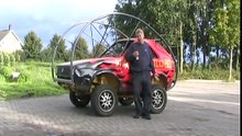 #1440 Davidsfarm rollover golf car [Davidsfarm]