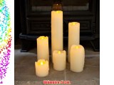 Lights4fun - Set de 6 velas led