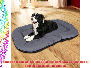 Songmics Cómodo Casa para mascotas Cama para perros Perrera Gris 120 x 85 x 15 cm PGW88G