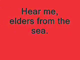 Lyrics to Hear Me Fathers Now