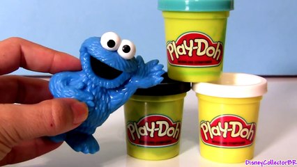 How to Make Cookie Monster Play Doh NEW TOY Sesame Street Disney The Muppets ALL with Playdough
