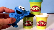 How to Make Cookie Monster Play Doh NEW TOY Sesame Street Disney The Muppets ALL with Playdough