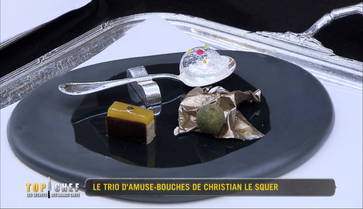 Le trio d'amuse-bouches de Christian Le Squer