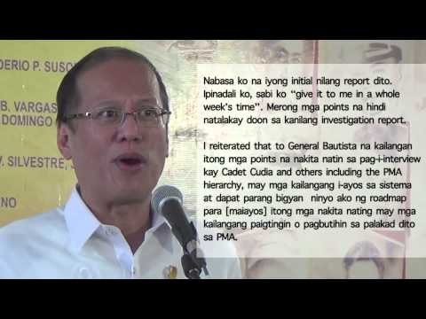 Aquino: PMA reforms needed following Cudia case