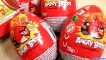 Angry Birds Toys Chocolate Surprise Box of Eggs Unboxing same as Kinder Huevos Sorpresa