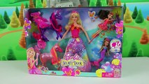 New Barbie and the Secret Door Doll Playset with Princesses Barbie Fairy Mermaid and Unicorns video