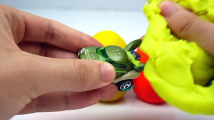 Download Video: NEW Play-Doh SURPRISE EGGS Hot Wheels Car PEPPA PIG HULK Disney Frozen Anna MCQUEEN CARS TOYS Eggs