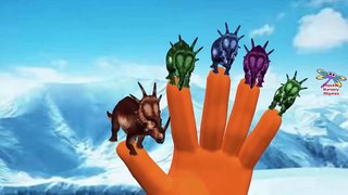 Finger Family Walking With Dinosaurs Cartoons for Kids | Finger Family Nursery Rhymes for Children