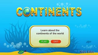 7 Continents Geography For Kids, The Formation of Continents, Educational cartoons