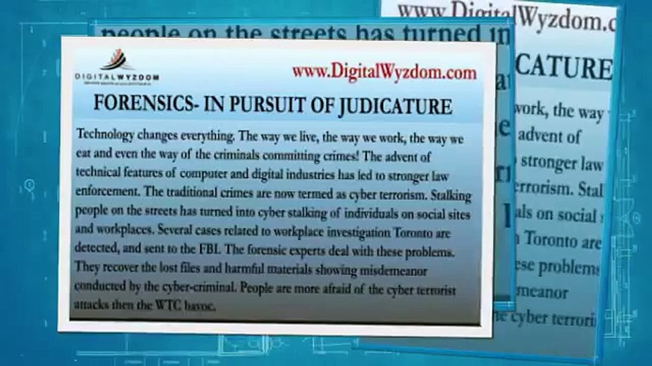 FORENSICS - IN PURSUIT OF JUDICATURE