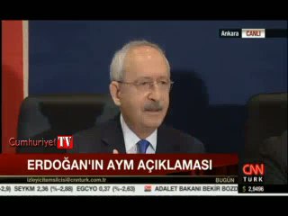 Kılıçdaroğlu'ndan Erdoğan'a AYM yanıtı: Narsist