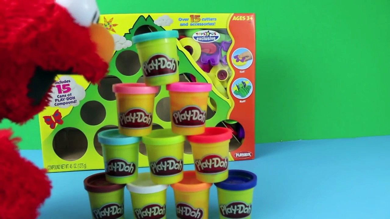 Play Doh Elmo Mountain of Colors Play Dough Set Sesame Street Elmo Play-Doh Toy Review